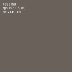 #6B615B - Soya Bean Color Image